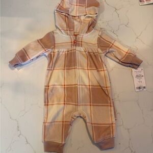 Carter's Cream and Orange Baby Outfit (NWT)